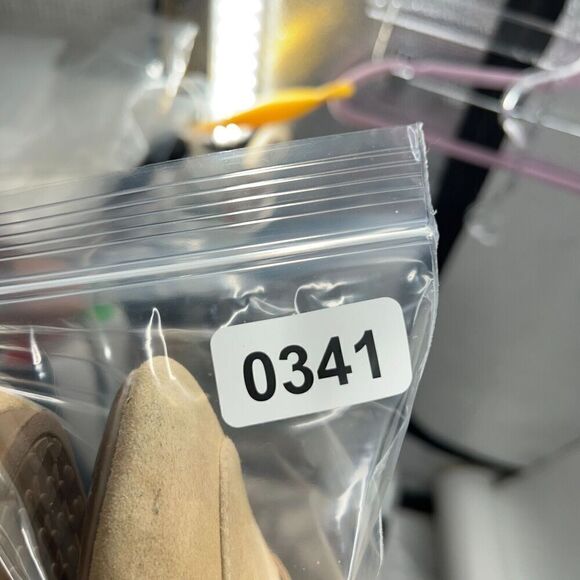 Birdies Womens Size 10.5 The Vesper Penny Loafers Slippers Suede Tan Faux Fur - Picture 13 of 13